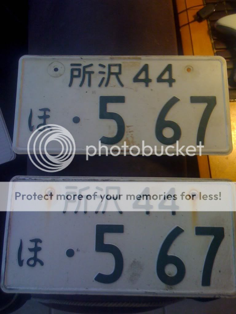 JDM Japanese plates CHEAP... Tampa Racing